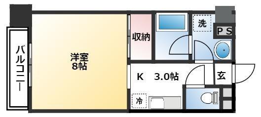 セントビレッジ(1K/5階)の間取り写真