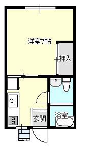 新栄荘(1K/1階)の間取り写真