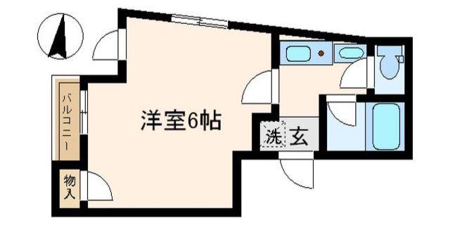 中野弥生町 APTI(1K/1階)の間取り写真