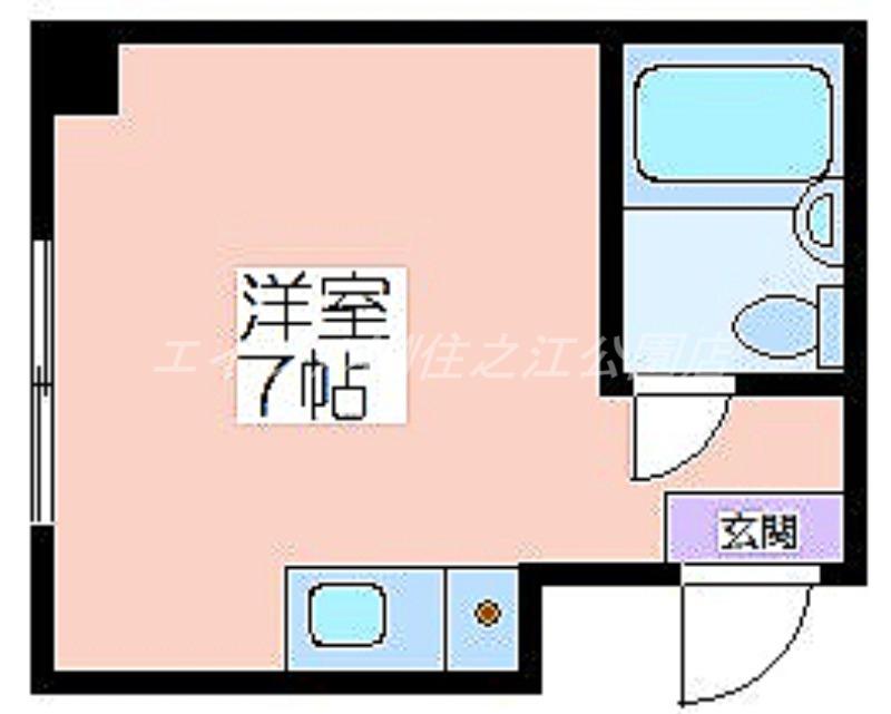 杉本スカイハイツ(ワンルーム/3階)の間取り写真