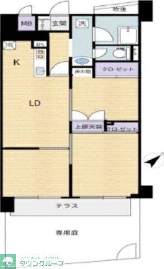 きよしガ丘サンビューハイツ(3LDK/1階)の間取り写真