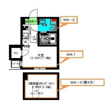 クレマチス名古屋西(ワンルーム/2階)の間取り写真