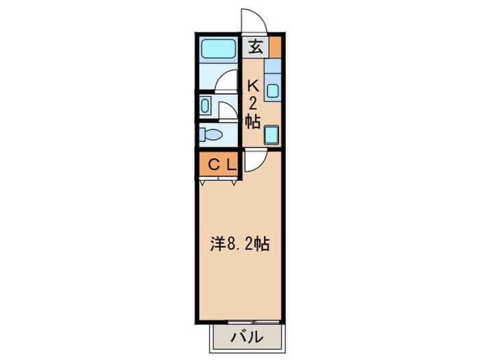 ST.LINDENBAUM(1K/1階)の間取り写真