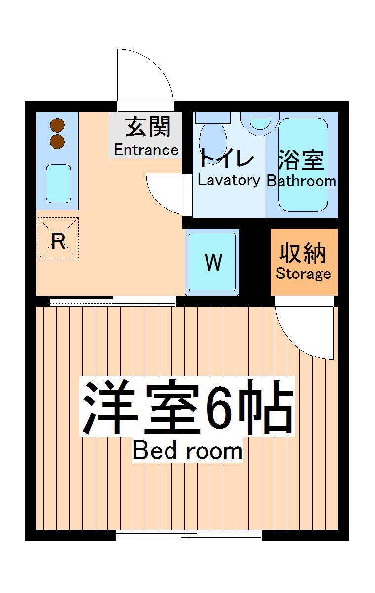 シティハイム大島(1K/2階)の間取り写真