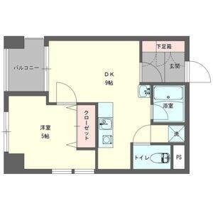 YK50(1LDK/5階)の間取り写真