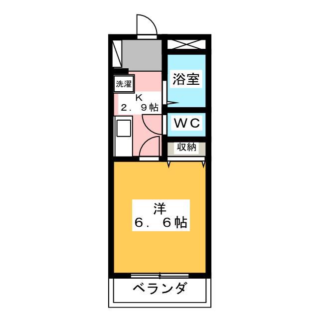 メゾンYT(1K/2階)の間取り写真