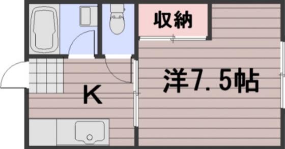 コーポふるたに(1K/1階)の間取り写真