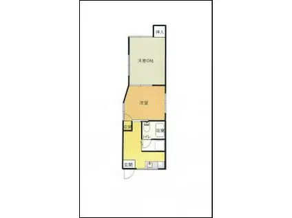 西新町 輝きハイム(2K/1階)の間取り写真