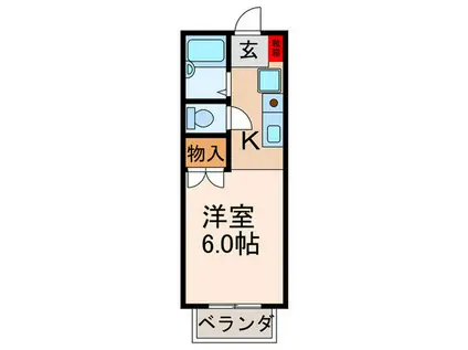SHOUFU(1K/2階)の間取り写真