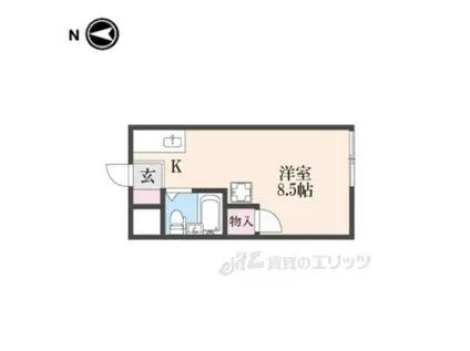吉田ハイツ(ワンルーム/2階)の間取り写真