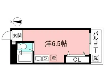 シャトレー下小田中(ワンルーム/3階)の間取り写真