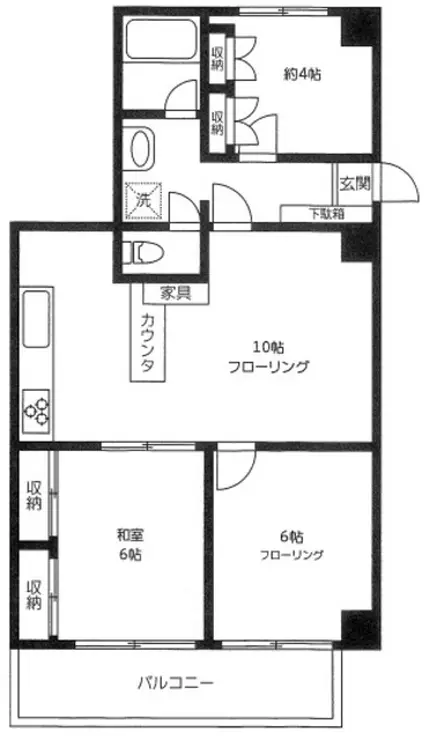 高田馬場シティハイツ 9階階 間取り