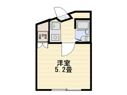 ロッソ西新井(1K/1階)の間取り写真