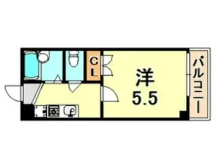 福田ハウス(1K/1階)の間取り写真