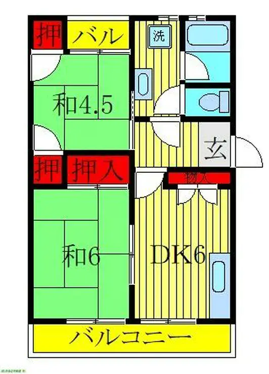 桜木ハイム 2階階 間取り