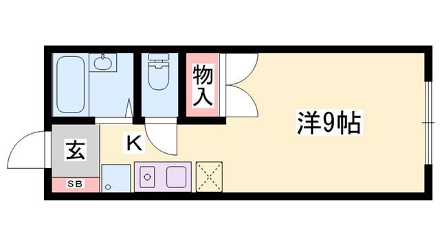 RINKY GARDEN(ワンルーム/2階)の間取り写真