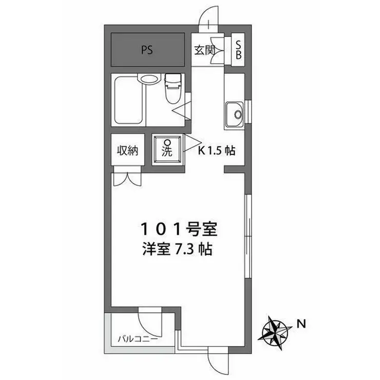 BCメゾン和泉 1階階 間取り