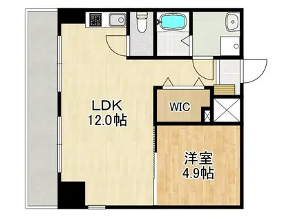 MODERN PALAZZO諫早駅前(1LDK/2階)の間取り写真