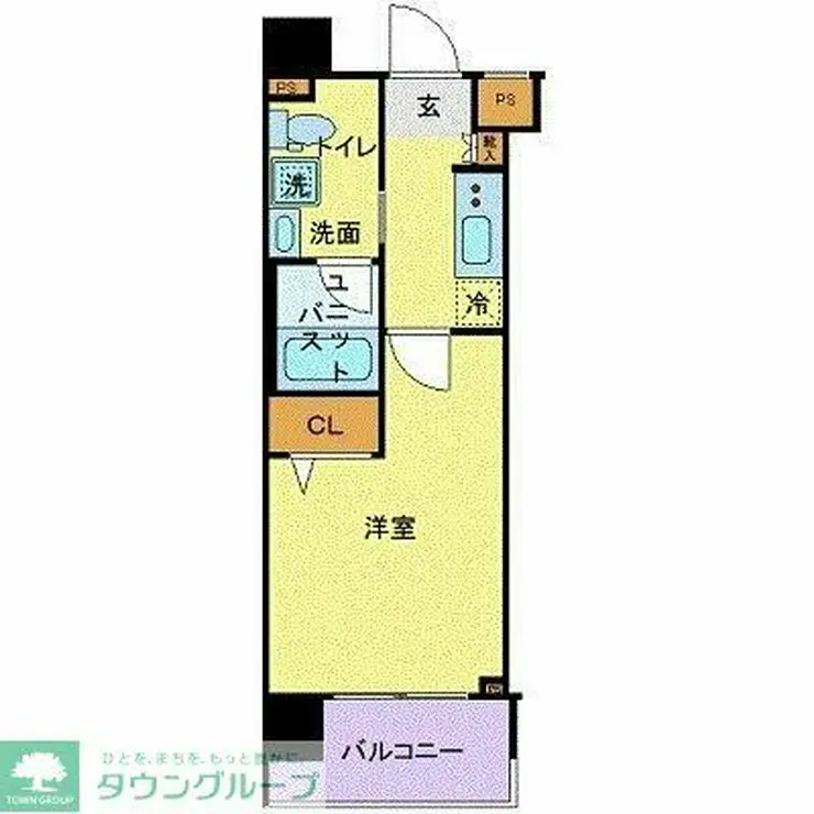 スカイコート川崎西口第2 4階階 間取り