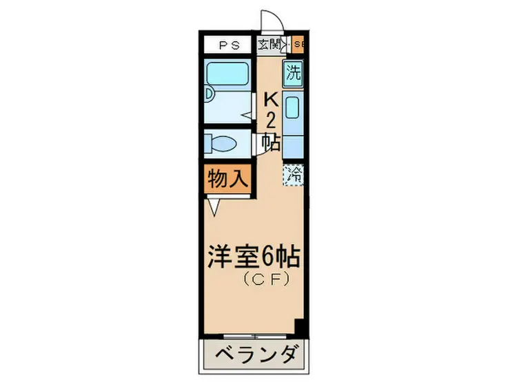 パティオ聖蹟 2階階 間取り