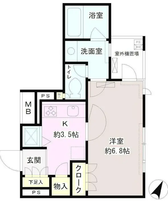 パティオス11番街 3階階 間取り