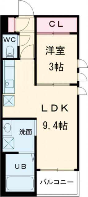 REGALEST折尾駅東(1LDK/3階)の間取り写真