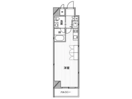 南堀江プライマリーワン(ワンルーム/6階)の間取り写真