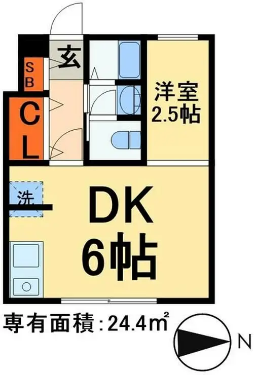 幕張5丁目ロジウラハウス 1階階 間取り