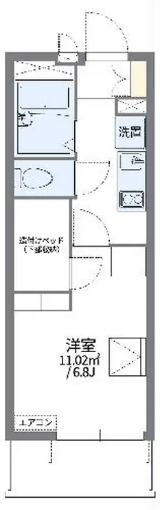 レオパレス宿河原 3階階 間取り