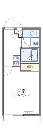 レオパレスCOMFORT那珂(1K/1階)の間取り写真