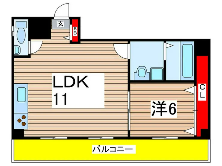 ファミーユ森下 2階階 間取り