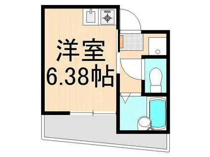 ミレアビターレ北千住(ワンルーム/3階)の間取り写真