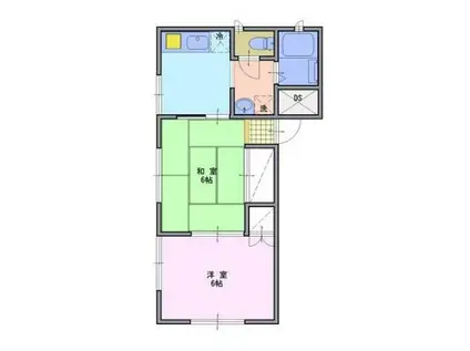 メゾンマツモト(2K/1階)の間取り写真