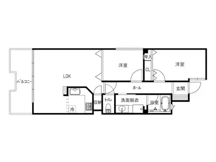 フロストフォート(2LDK/3階)の間取り写真