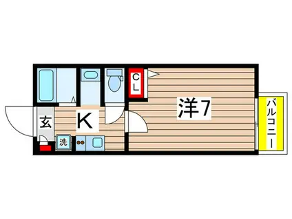ラパオリーブ(1K/2階)の間取り写真