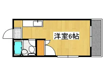 オレンジビル(ワンルーム/3階)の間取り写真