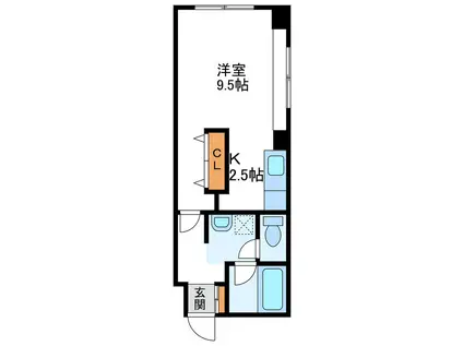 トミイビルNO.16(1K/7階)の間取り写真