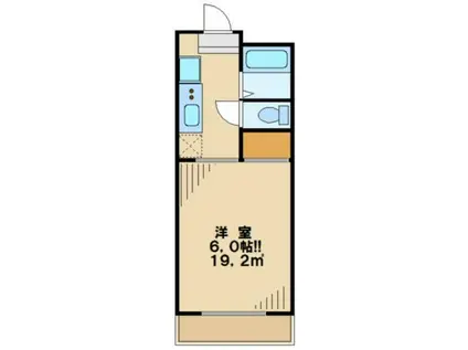 一水園大塚ハイツ(1K/2階)の間取り写真