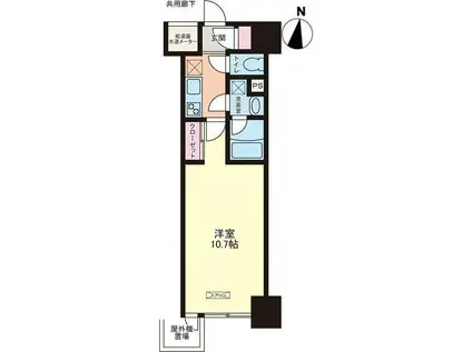 アーバンハイツ大町(1K/5階)の間取り写真