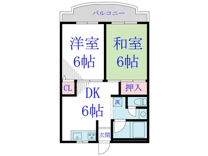 プログレス幕張本郷(2DK/4階)の間取り写真
