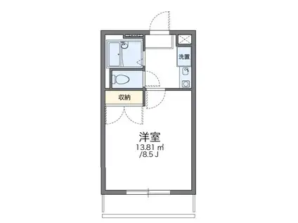 レオパレスIRIS(1K/2階)の間取り写真