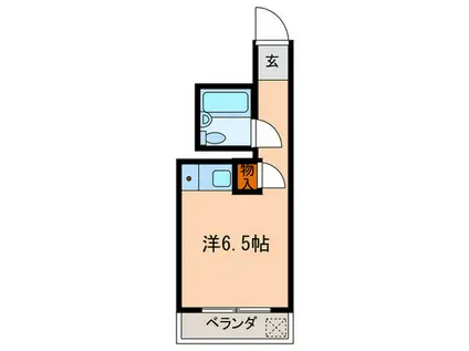 ハイシティ学芸大学第2(ワンルーム/2階)の間取り写真