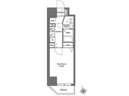 エルスタンザ浅草(1K/3階)の間取り写真