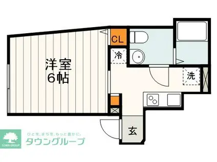 足立区綾瀬4丁目計画(1K/2階)の間取り写真