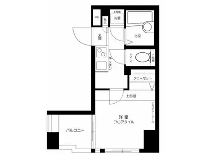 ブライズ後楽園(1K/5階)の間取り写真