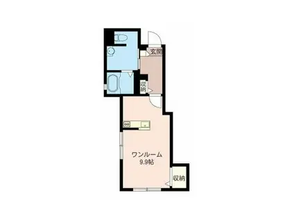 JK.マーリエ(ワンルーム/2階)の間取り写真