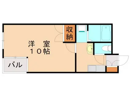 メゾンド・グロウ・21(1K/5階)の間取り写真