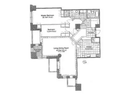青山第一マンションズ(2LDK/14階)の間取り写真