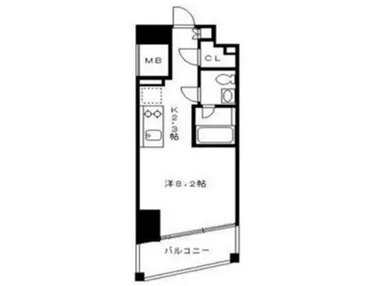 セルフィスタ渋谷 2階(ワンルーム/2階)の間取り写真