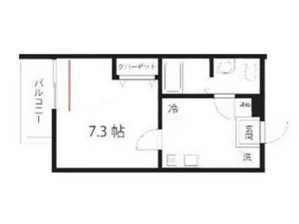 QUIET CRAB HOUSE 鎌倉サーフ(1K/2階)の間取り写真